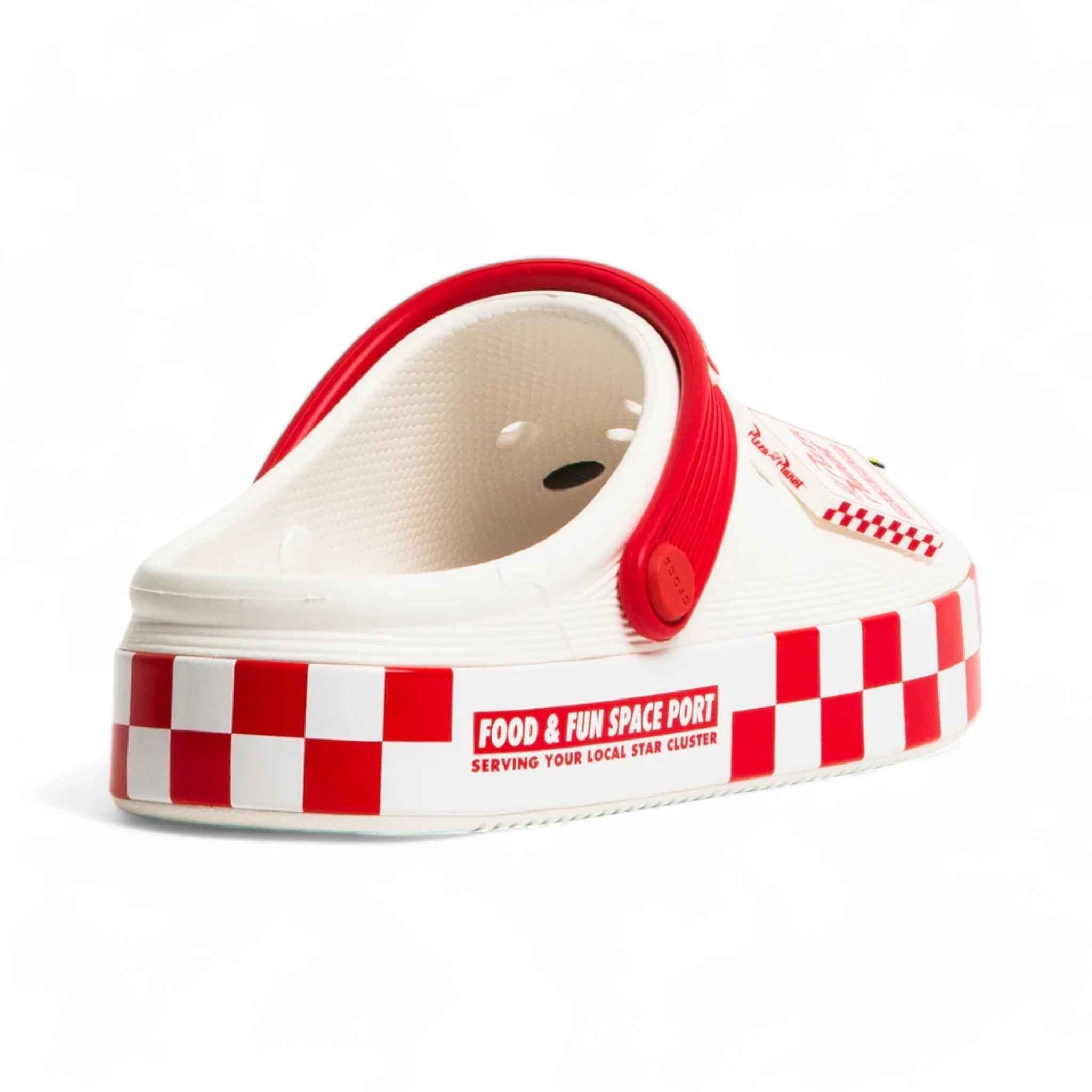 Classic Toy Story Planet Off-Court White Clogs
